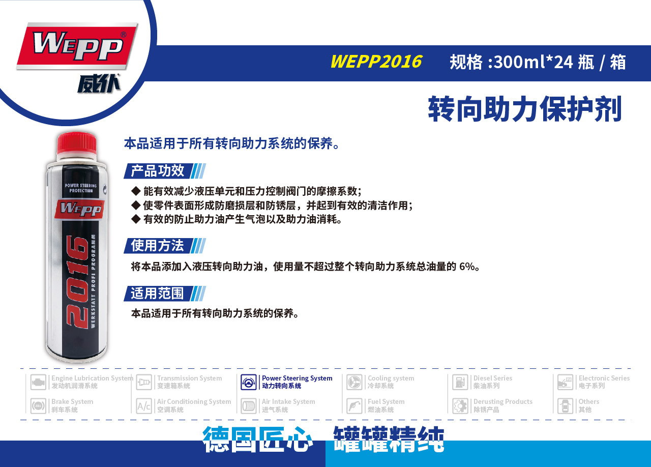 WEPP2016 轉向助力保護劑(圖1)
